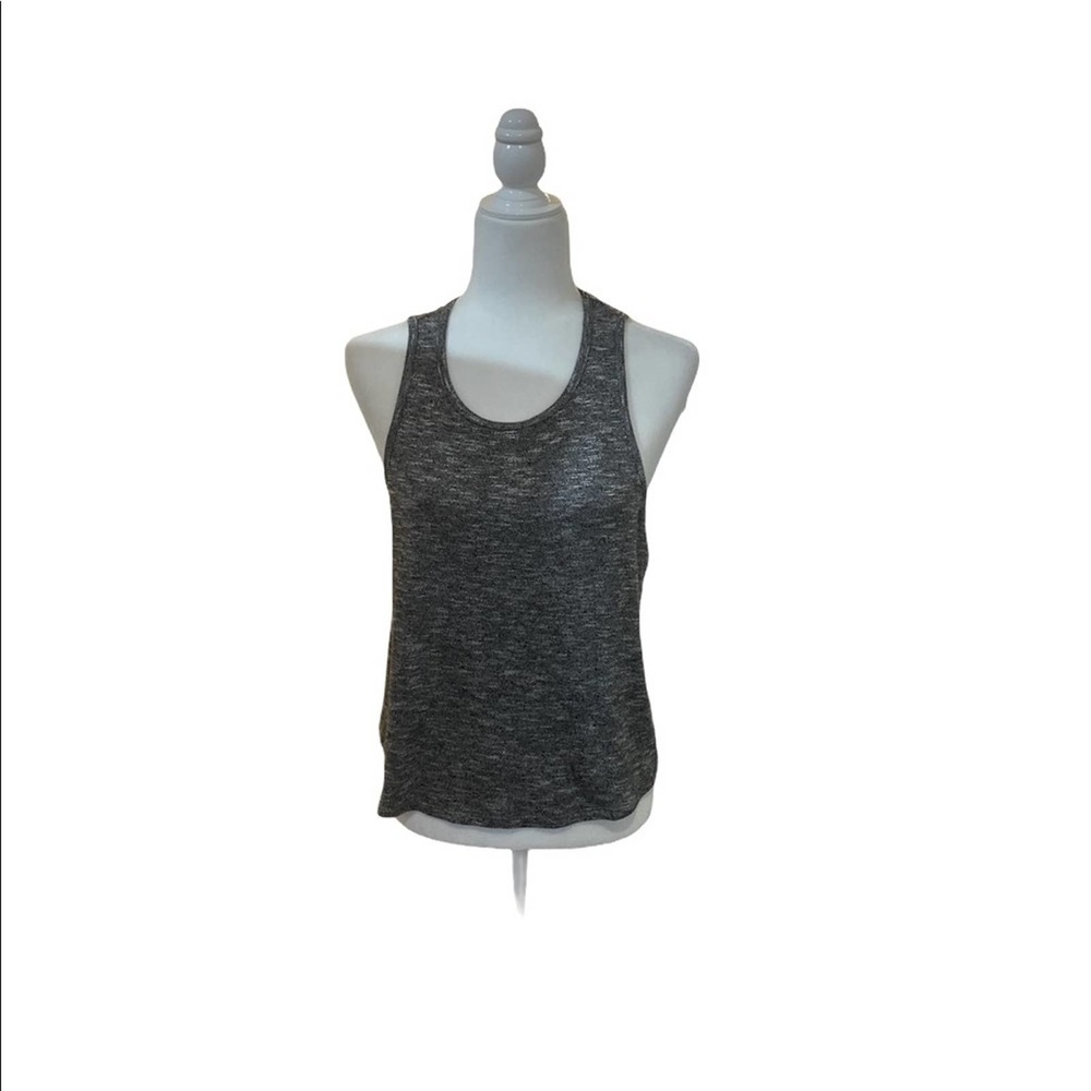 Bar III Sleeveless Blouse Jeans Top Gray